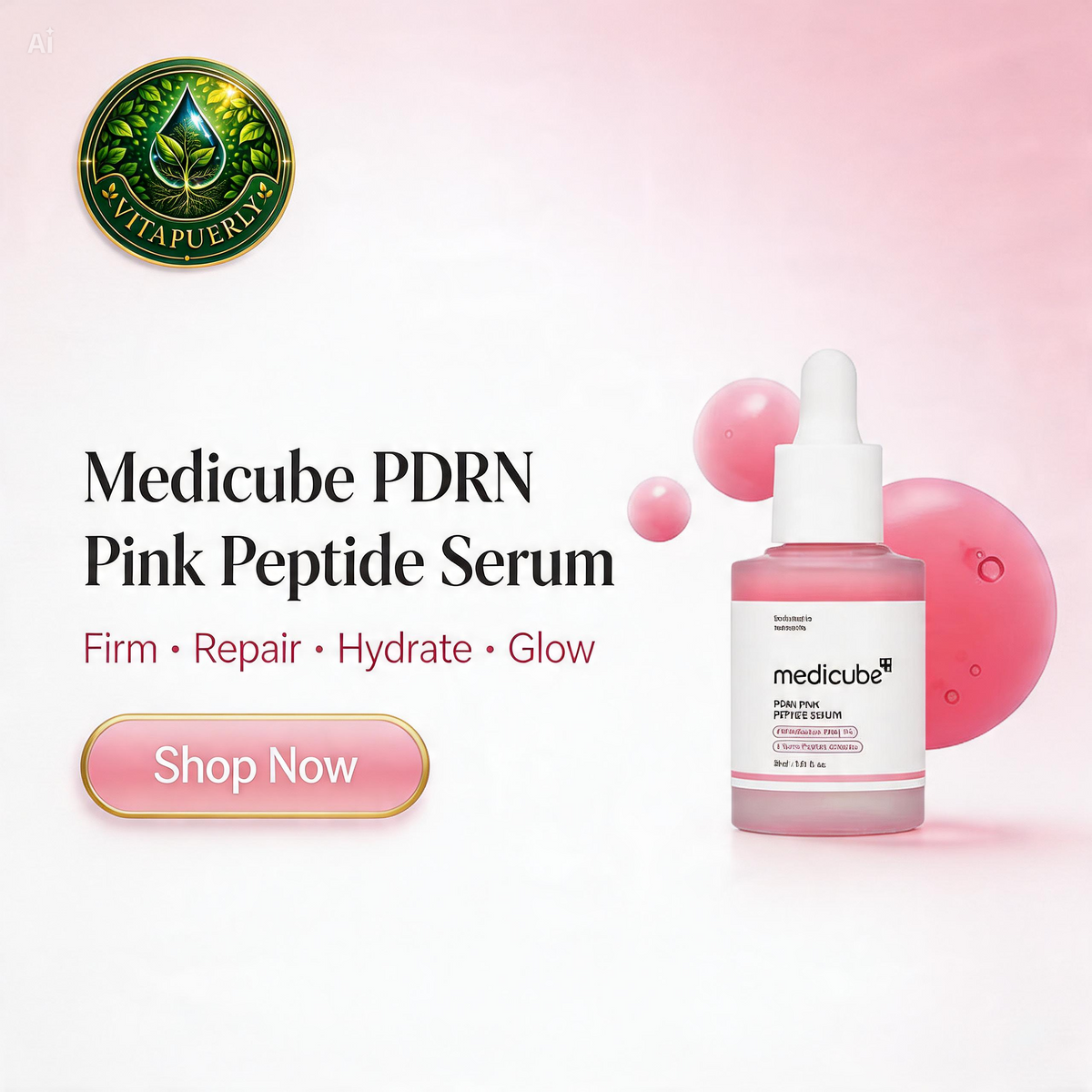 Medicube PDRN Pink Peptide Serum: The Korean Skincare Secret for Glowing, Firm & Youthful-Looking Skin