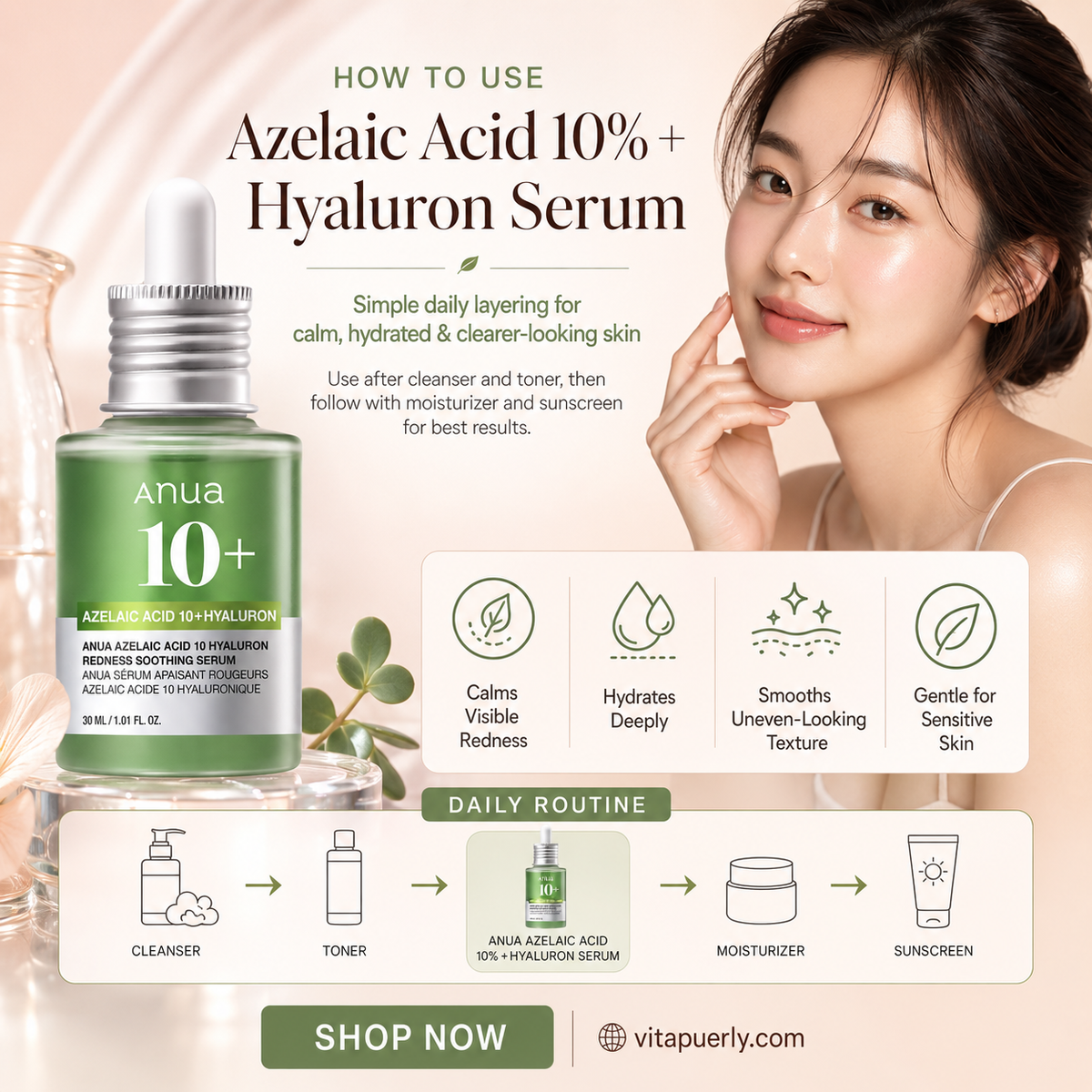How to Use ANUA Azelaic Acid 10% Serum in Your Skincare Routine