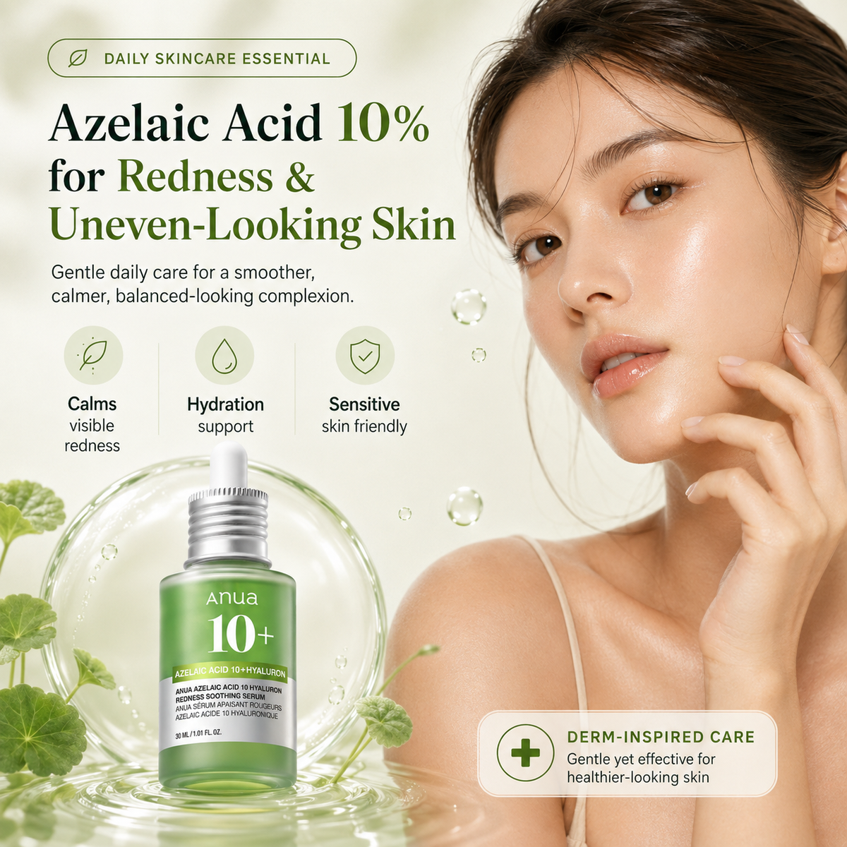 How Azelaic Acid 10% Helps Calm Redness and Uneven-Looking Skin