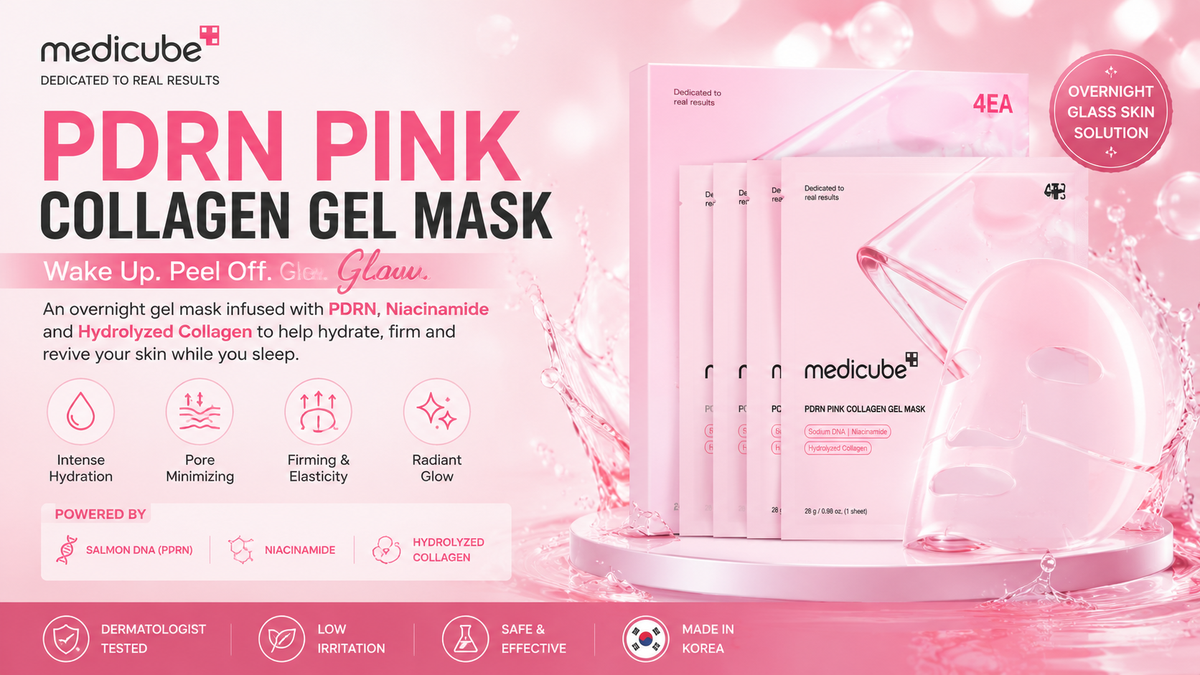 Medicube PDRN Pink Collagen Gel Mask: Your Overnight Routine for Hydrated, Radiant-Looking Skin
