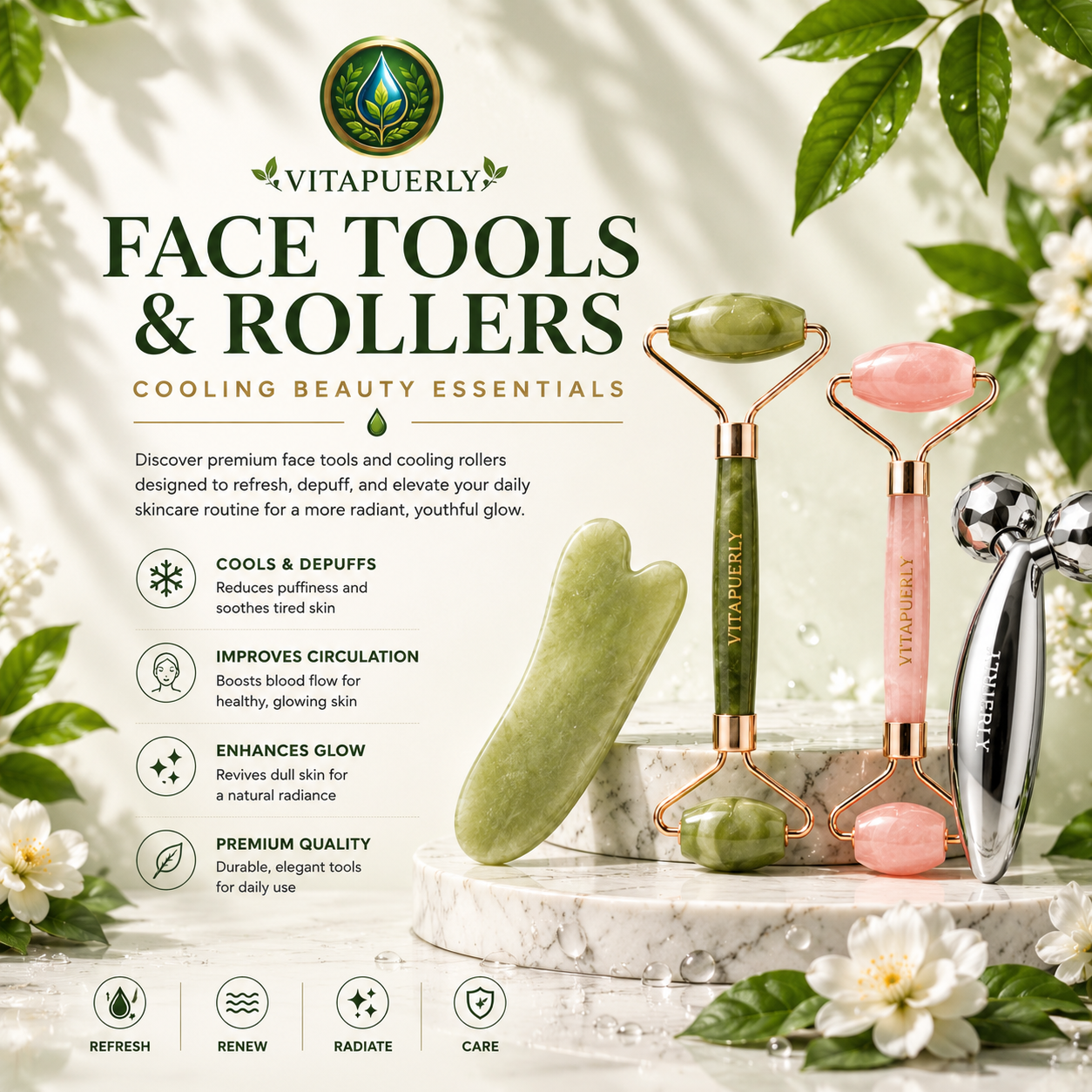 Face Tools & Rollers | Cooling Beauty Essentials