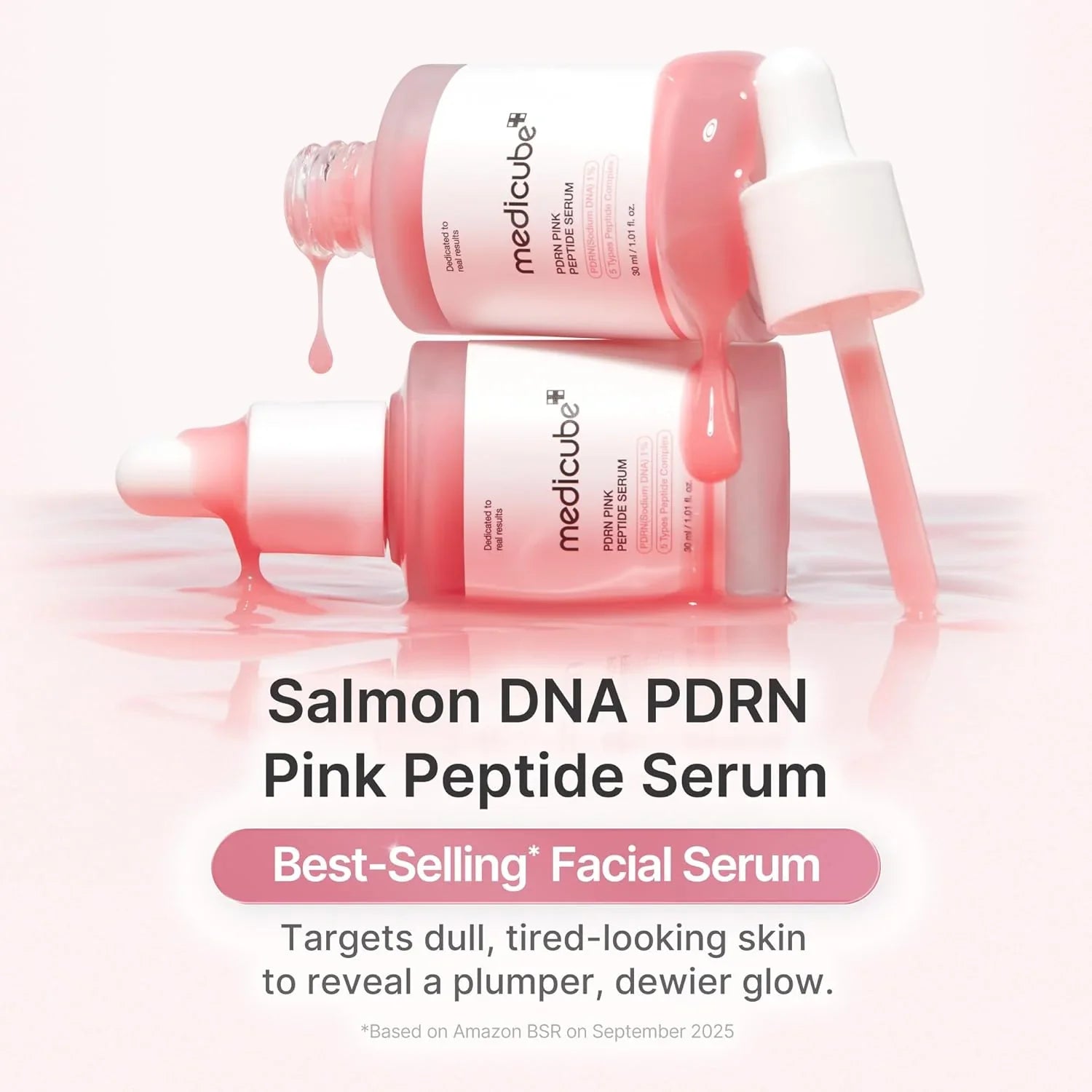 Revitalize Your Skin with Medicube PDRN Pink Peptide Serum - 30Ml for Youthful Glow and Firmness