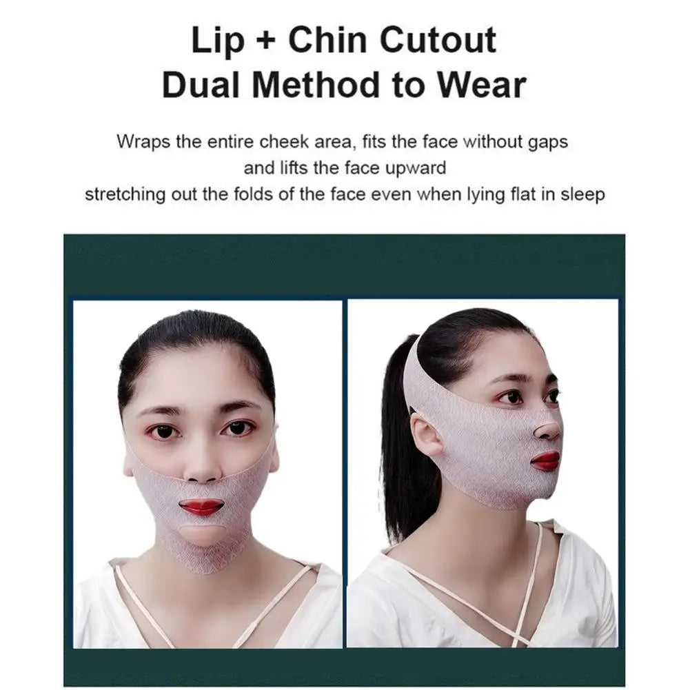 Transform Your Look with the Graphene V-Line Chin Up Mask – Slimming Face Mask for a Defined Jawline, Lilac, Small