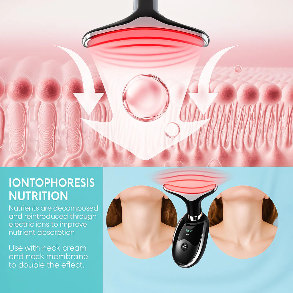 Rejuvenate Your Skin with the Neck Face Lifting Massager - LED Anti-Wrinkle Device for Double Chin Removal