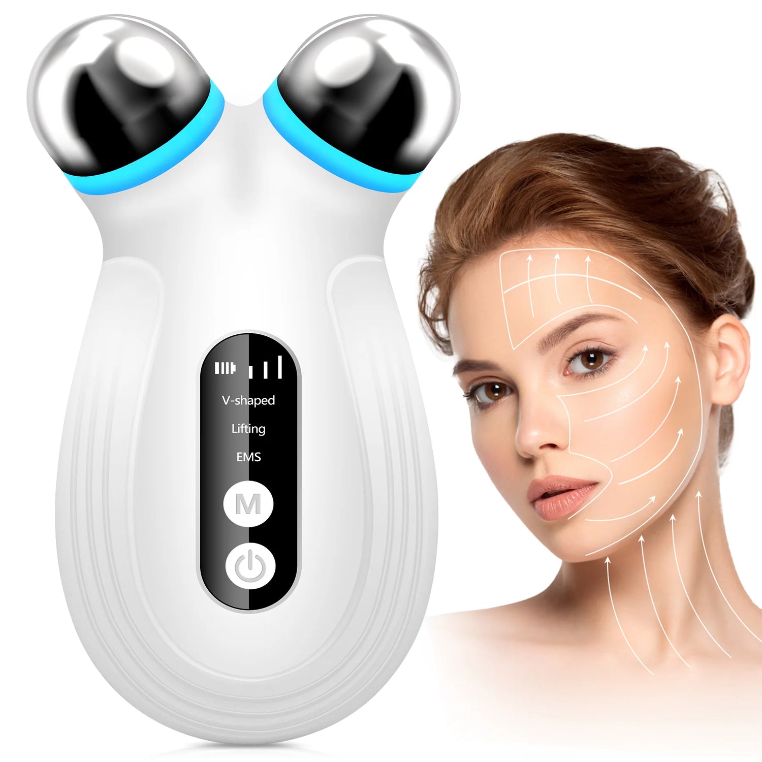 Revitalize Your Skin with Our Anti-Aging Microcurrent Facial Device - Enhance Absorption and Achieve a Youthful Glow!