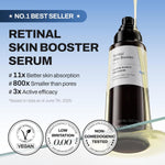 Transform Your Skin with Our Powerful Retinal Booster Serum - 5.07 Fl Oz of Hydration for Radiant, Even Skin - Ideal for All Skin Types!