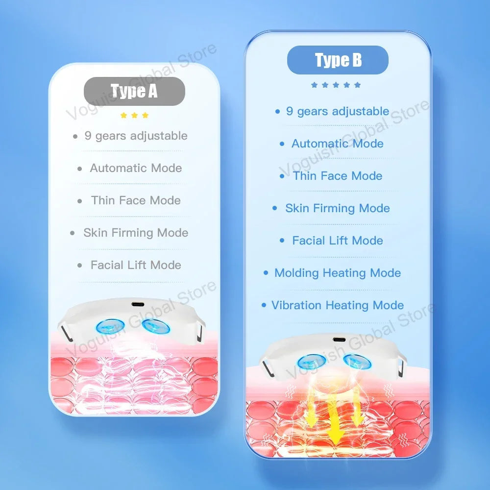 Transform Your Look with the Electric Double Chin Remover and V-Face Machine – 8 Modes & 15 Adjustable Intensities for a Youthful Jawline