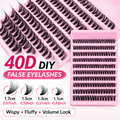 Vita Purely DIY Lash Cluster Kit – 200PCS Natural Volume Eyelash Extensions (8–16mm Mixed Length, Salon Look at Home)