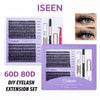 Luxury DIY Lash Cluster Extension Kit – Reusable Natural Volume Lashes Set