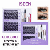Luxury DIY Lash Cluster Extension Kit – Reusable Natural Volume Lashes Set