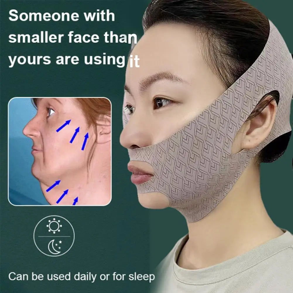 Transform Your Look with the Graphene V-Line Chin Up Mask – Slimming Face Mask for a Defined Jawline, Lilac, Small