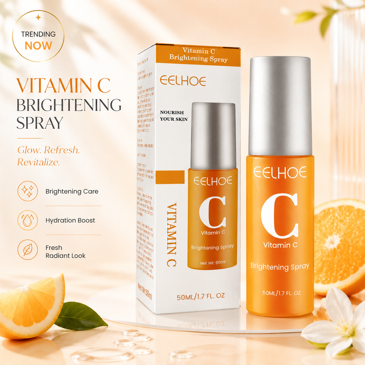 Revitalize Your Skin with Our Vitamin C Moisturizing Spray - Hydrate, Lighten Acne Spots, and Achieve a Radiant Glow