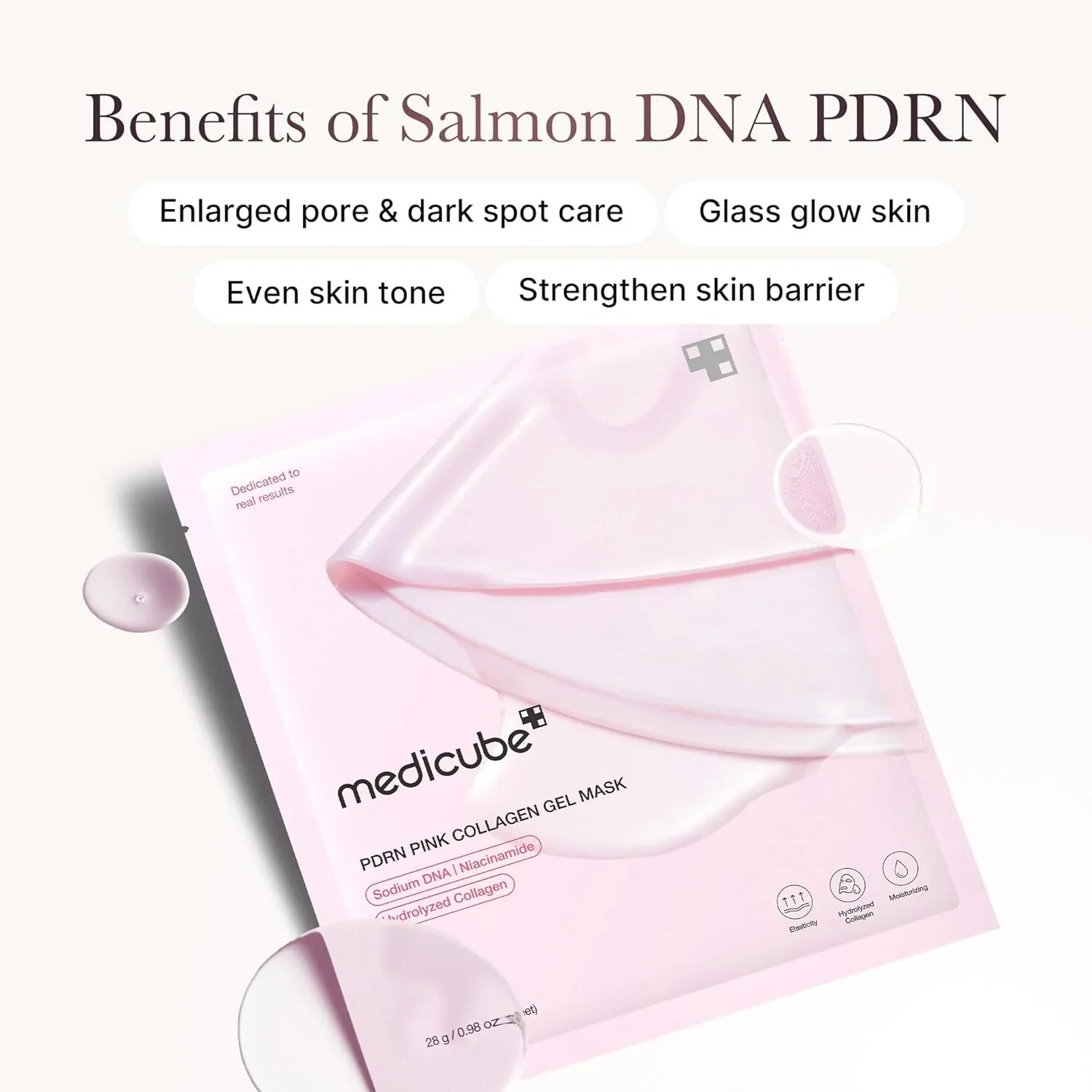 Revitalize Your Skin with Medicube PDRN Pink Collagen Gel Mask - 4 Pack for Instant Glow and Hydration