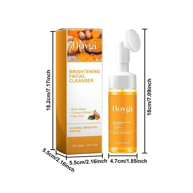 Revitalize Your Skin with Our Gentle Turmeric Facial Cleanser - Exfoliating, Oil Control, and Nourishing for All Skin Types!
