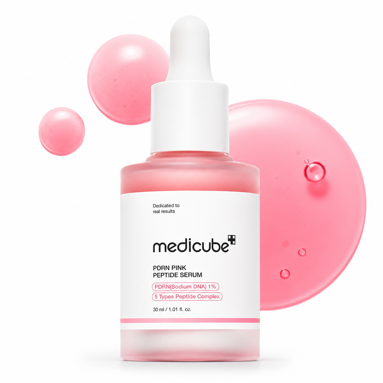 Medicube PDRN Pink Peptide Serum – Hydrating Korean Glow Serum, 1.01 fl oz