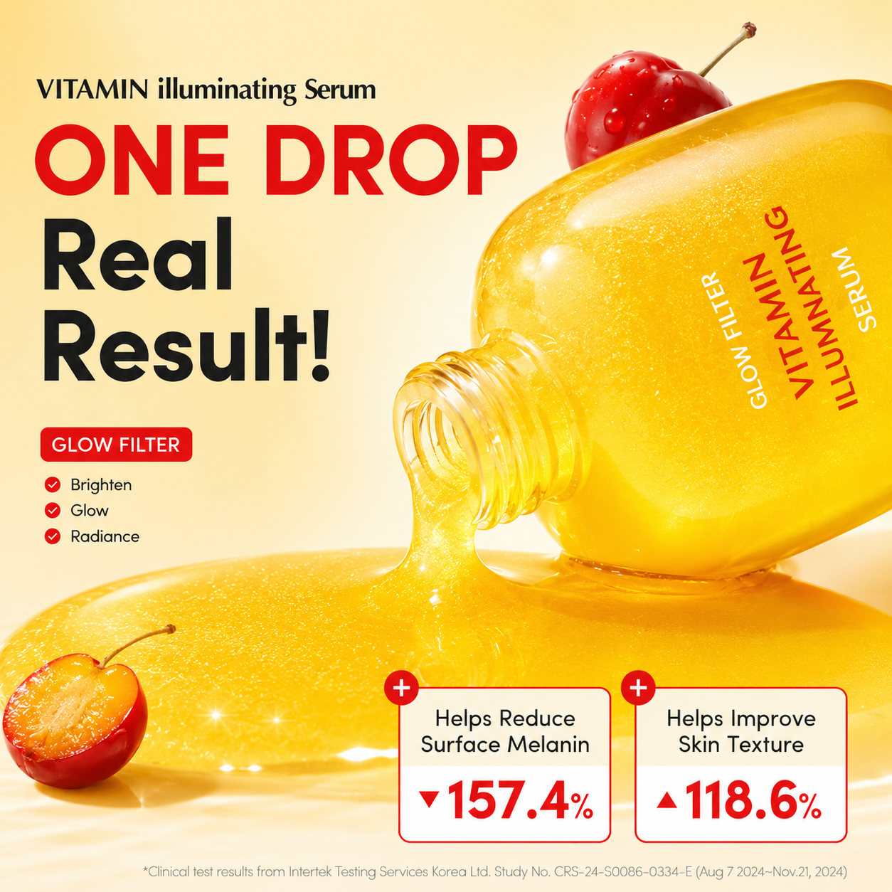 VitaPurely Vitamin Illuminating Serum – Dark Spot Corrector with Vitamin C, Niacinamide 4%, TXA & Hyaluronic Acid – 30ml
